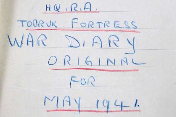 Cataloguing war diaries 1939-46