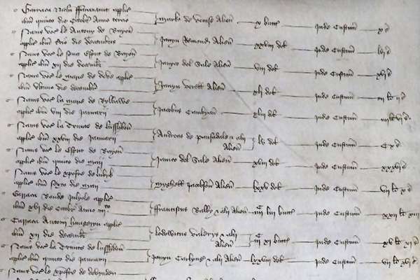 Account and particulars of the account of Thomas Chaucer, butler