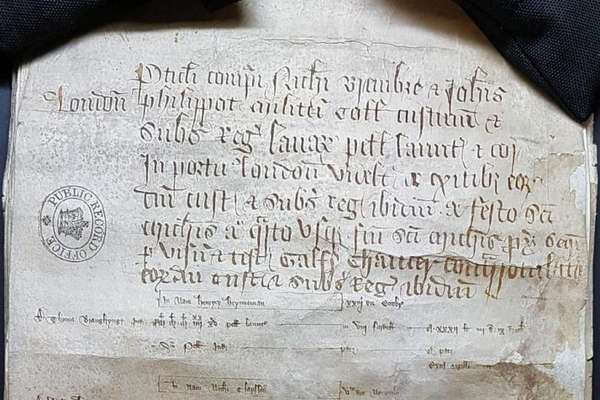 Particulars of account of customs at the Port of London 1380-1, overseen by Geoffrey Chaucer