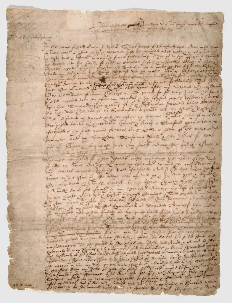 A hand-written manuscript written in black ink in one block paragraph filling the whole page.