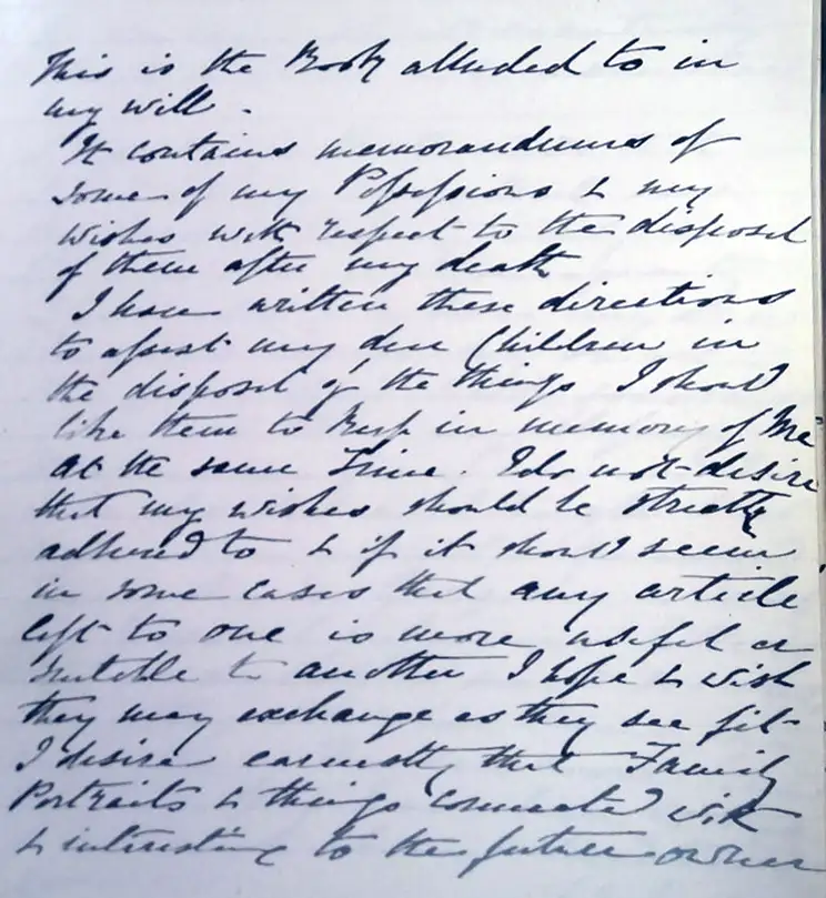 A page of handwritten text from a notebook.