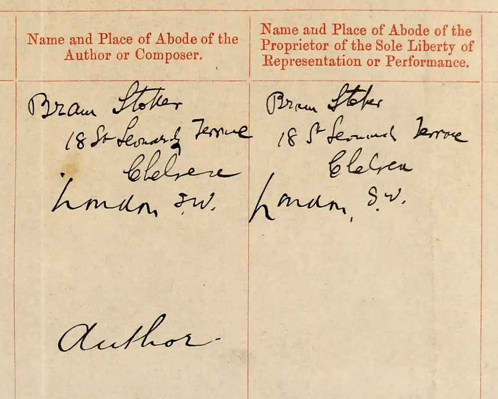 Two columns of the form, filled in with the same information.