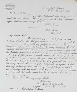 A hand written transcription of several letters.