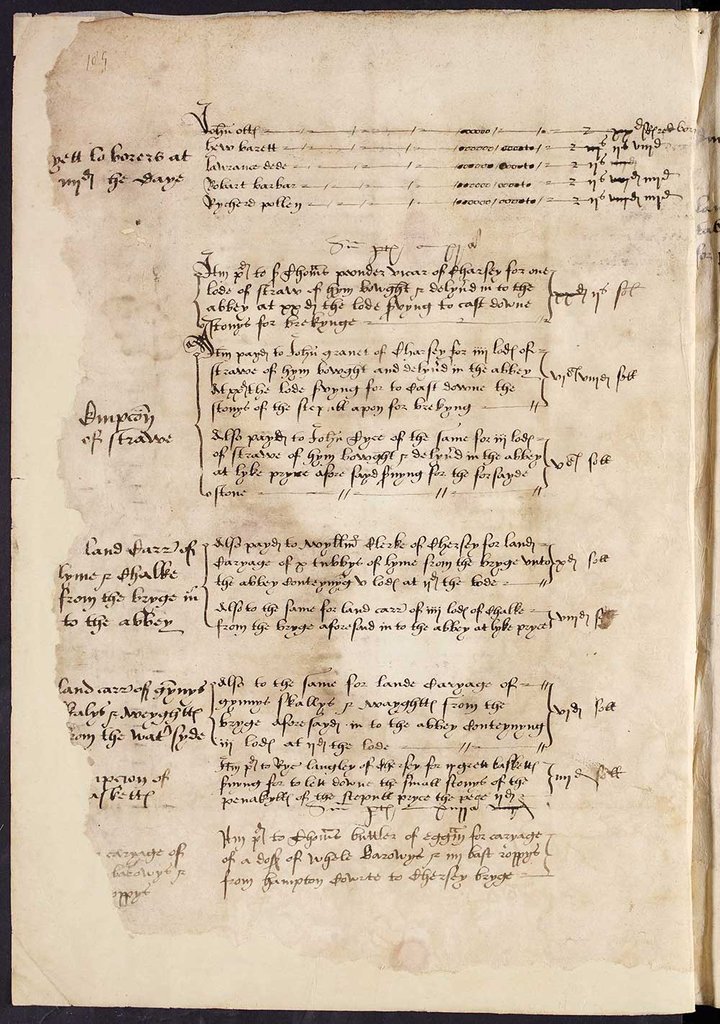 A handwritten document. The text is in three columns