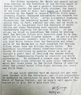 Typewritten letter signed by Ivor Cummings.