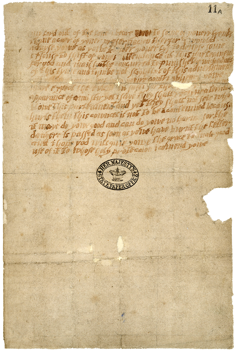 Yellowed parchment with untidy handwriting in a single, long paragraph.