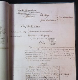 A page from a volume of court records