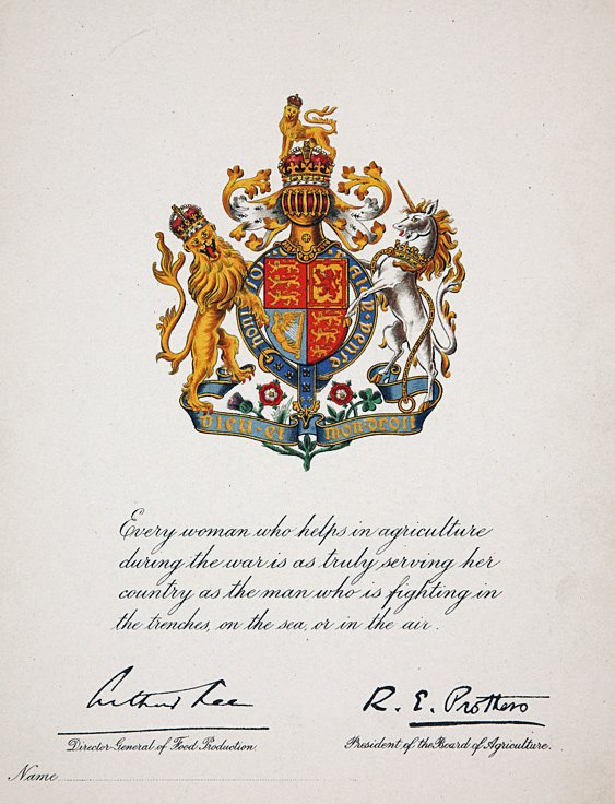 A certificate featuring the Coat of arms of the United Kingdom, featuring signatures at the bottom.